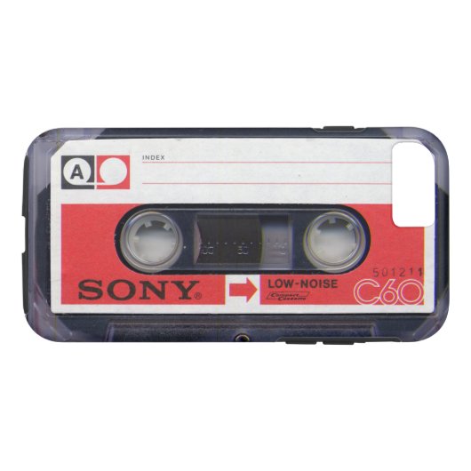 Sony Audio Cassettebandje C-60 Case-Mate iPhone Case (Achterkant (Horizontaal))