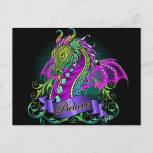 Sonya Believe Rainbow Dragon Briefkaart