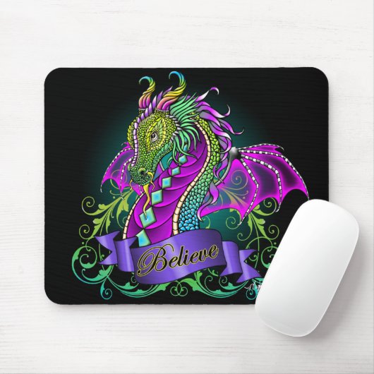 Sonya Believe Rainbow Dragon Mousepad Muismat (Met muis)