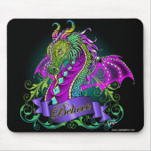 Sonya Believe Rainbow Dragon Mousepad Muismat (Voorkant)