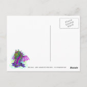 "Sonya" Geloof Fairy Rainbow Dragon Briefkaart (Achterkant)