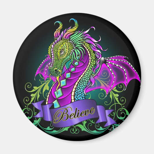 Sonya geloven Rainbow Dragon Magnet (Voorkant)