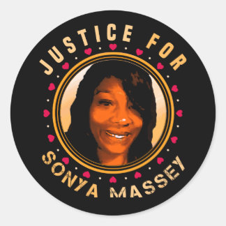 Sonya Massey-eerbetoon Ronde Sticker