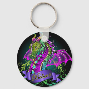 "Sonya" Rainbow Believe Dragon Art Sleutelhanger