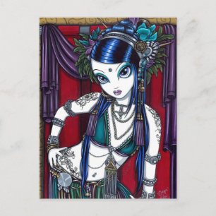 "Sonya" Tribal Fusion Belly Dancer Briefkaart