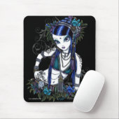 "Sonya" Tribal Fusion Belly Dancer Flower Mousepad Muismat (Met muis)