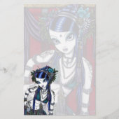 "Sonya" Tribal Fusion Belly Dancer Stationery Briefpapier (Voorkant)