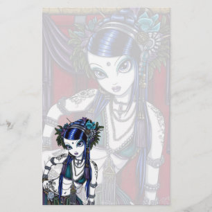 "Sonya" Tribal Fusion Belly Dancer Stationery Briefpapier