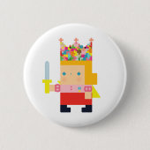 soo nemo princess ronde button 5,7 cm (Voorkant)