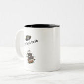 sooling tweekleurige koffiemok (Voorkant links)