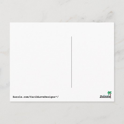 SOON COME - Jamaican Dialect Briefkaart (Achterkant)