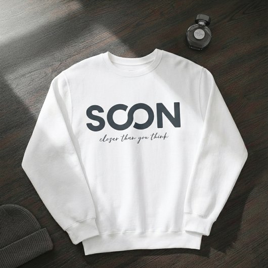 SOON Minimal Statement Hoodie – Schoon Wit  Trui