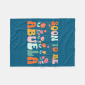 Soon To Be Abuela Est 2025 New Abuela Pregnancy An Fleece Deken (Voorkant (Horizontaal))