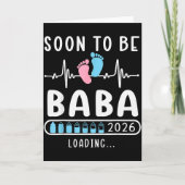 Soon To Be Baba 2026 Loading Promoted To Baba Kaart (Voorkant)
