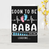 Soon To Be Baba 2026 Loading Promoted To Baba  Kaart (Gele Bloem)
