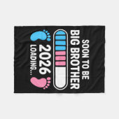 Soon To Be Big Brother 2026 New First Time Brother Fleece Deken (Voorkant (Horizontaal))