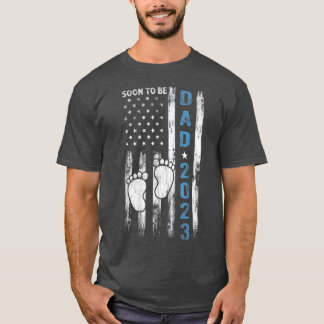 Soon To Be Dad 2023 First Time Fathers Day New Dad T-shirt
