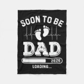Soon To Be Dad 2026 Loading Baby Announcement For  Fleece Deken (Voorkant)
