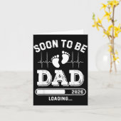 Soon To Be Dad 2026 Loading Baby Announcement For  Kaart (Gele Bloem)