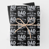 Soon to Be Dad 2026 Loading Pregnancy Announcement Inpakpapier Vel (In situ)