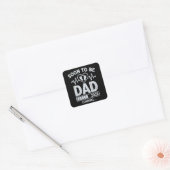 Soon to Be Dad 2026 Loading Pregnancy Announcement Vierkante Sticker (Envelop)