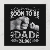 Soon to be Dad 2026 Pregnancy Announcement Kaart (Voorkant)