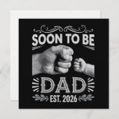 Soon to be Dad 2026 Pregnancy Announcement Kaart (Voorkant / Achterkant)