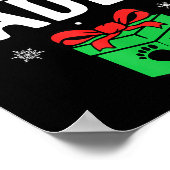 Soon To Be Daddy Christmas Funny Pregnancy Announc Poster (Hoek)