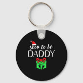 Soon To Be Daddy Christmas Funny Pregnancy Announc Sleutelhanger (Voorkant)