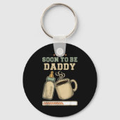 Soon To Be Daddy, Coffee Baby Announcement, Expect Sleutelhanger (Voorkant)