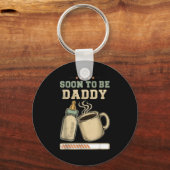 Soon To Be Daddy, Coffee Baby Announcement, Expect Sleutelhanger (Voorkant)
