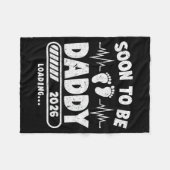 Soon To Be Daddy Est. 2026 New Dad Fathers Day Fir Fleece Deken (Voorkant (Horizontaal))