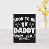 Soon To Be Daddy Est. 2026 New Dad Fathers Day Fir Kaart (Gele Bloem)