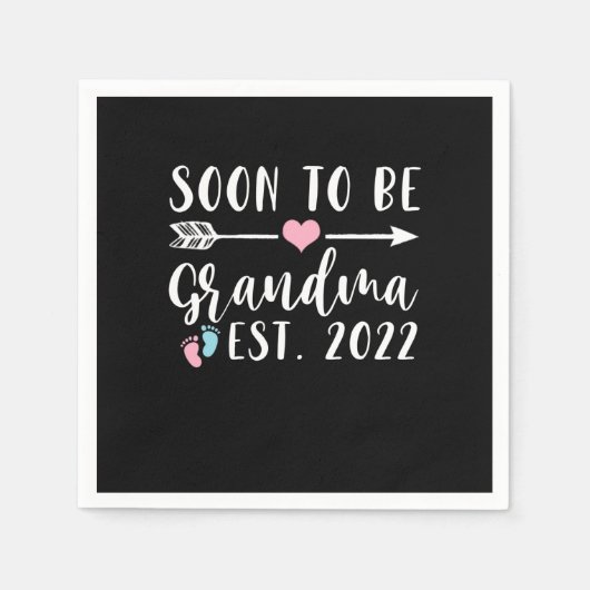 Soon To Be Grandma 2022 Mother's Day Servet (Voorkant)