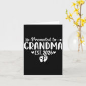 Soon To Be Grandma 2026 Promoted To Grandma Est 20 Kaart (Gele Bloem)