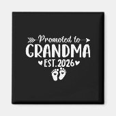 Soon To Be Grandma 2026 Promoted To Grandma Est 20 Magneet (Voorkant)