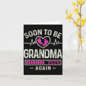 Soon To Be Grandma Again 2026 Expecting Baby Grand Kaart (Gele Bloem)