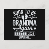 Soon to Be Grandma Again 2026 Loading Pregnancy Aankondigingskaart (Voorkant)