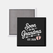 Soon To Be Grandma Pregnancy Announcement Est 2026 Magneet (Voorkant / Achterkant)