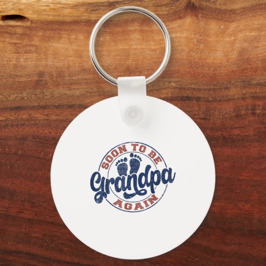 Soon To Be Grandpa Again Expecting Baby Promoted G Sleutelhanger (Voorkant)