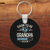 Soon To Be Grandpa Again Expecting Baby Promoted G Sleutelhanger (Voorkant)
