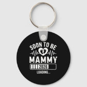 Soon To Be Mammy 26 Loading Pregnancy Announcement Sleutelhanger (Voorkant)