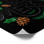 Soon To Be Merry'd Christmas Engaged Fiance Santa  Poster (Hoek)