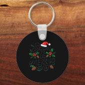 Soon To Be Merry'd Christmas Engaged Fiance Santa  Sleutelhanger (Voorkant)