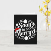 Soon To Be Merry'd Christmas Engaged Matching Coup Kaart (Gele Bloem)