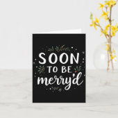 Soon To Be Merry'd Funny Engaged Couples Matching  Kaart (Gele Bloem)