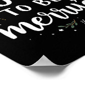 Soon To Be Merry'd Funny Engaged Couples Matching Poster (Hoek)