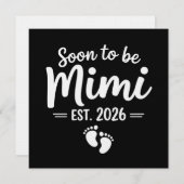 Soon To Be Mimi 2026 Pregnancy Announcement New  Kaart (Voorkant / Achterkant)