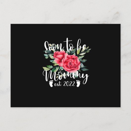 Soon To Be Mommy 2022 Mother's Day First Time Aankondigingskaart (Voorkant)