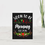 Soon To Be Mommy 2026 First Time Pregnancy Announc Kaart (Voorkant)